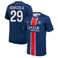 Pánský Fotbalový dres Paris Saint-Germain Bradley Barcola #29 2024-25 Domácí Krátký Rukáv